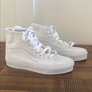 Vans Classic White High-Top Shoes
